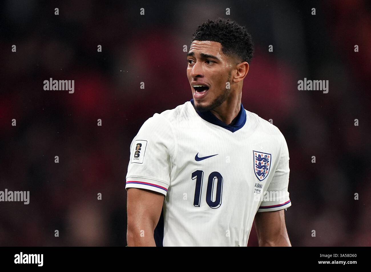 England's Jude Bellingham during the 2026 FIFA World Cup Qualifying ...