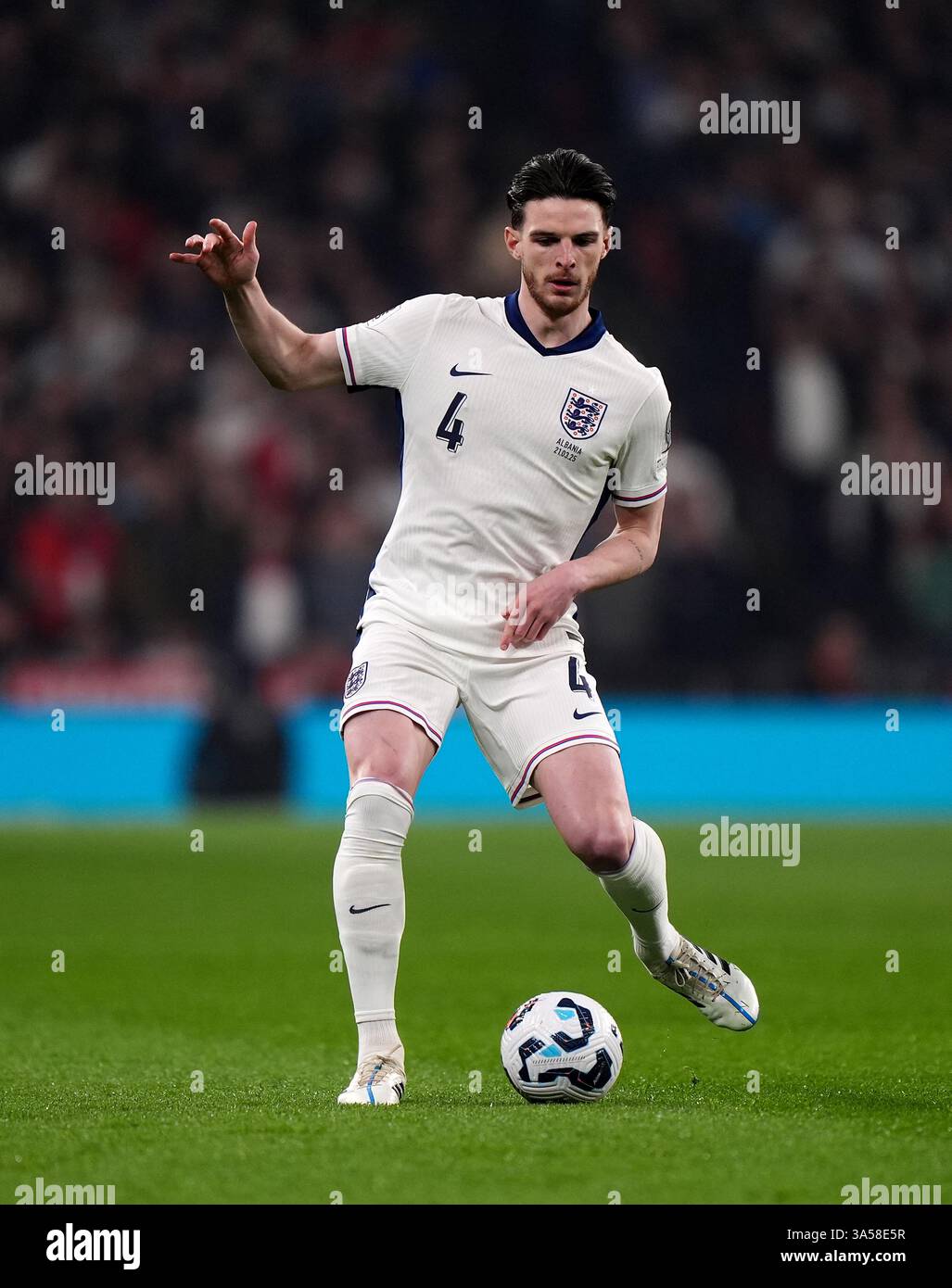 England's Declan Rice during the 2026 FIFA World Cup Qualifying, Group ...