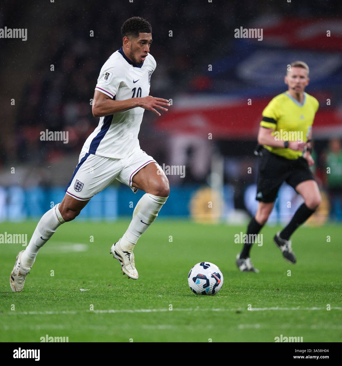 LONDON UK 21st Mar 2025 Jude Bellingham Of England In Action During london-uk-21st-mar-2025-jude-bellingham-of-england-in-action-during