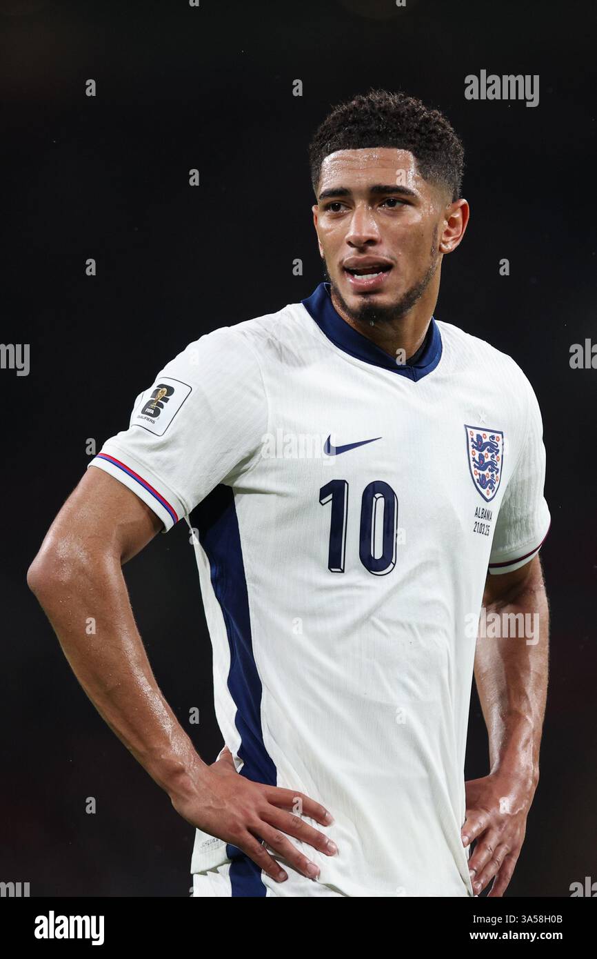 LONDON, UK - 21st Mar 2025: Jude Bellingham of England during the FIFA ...