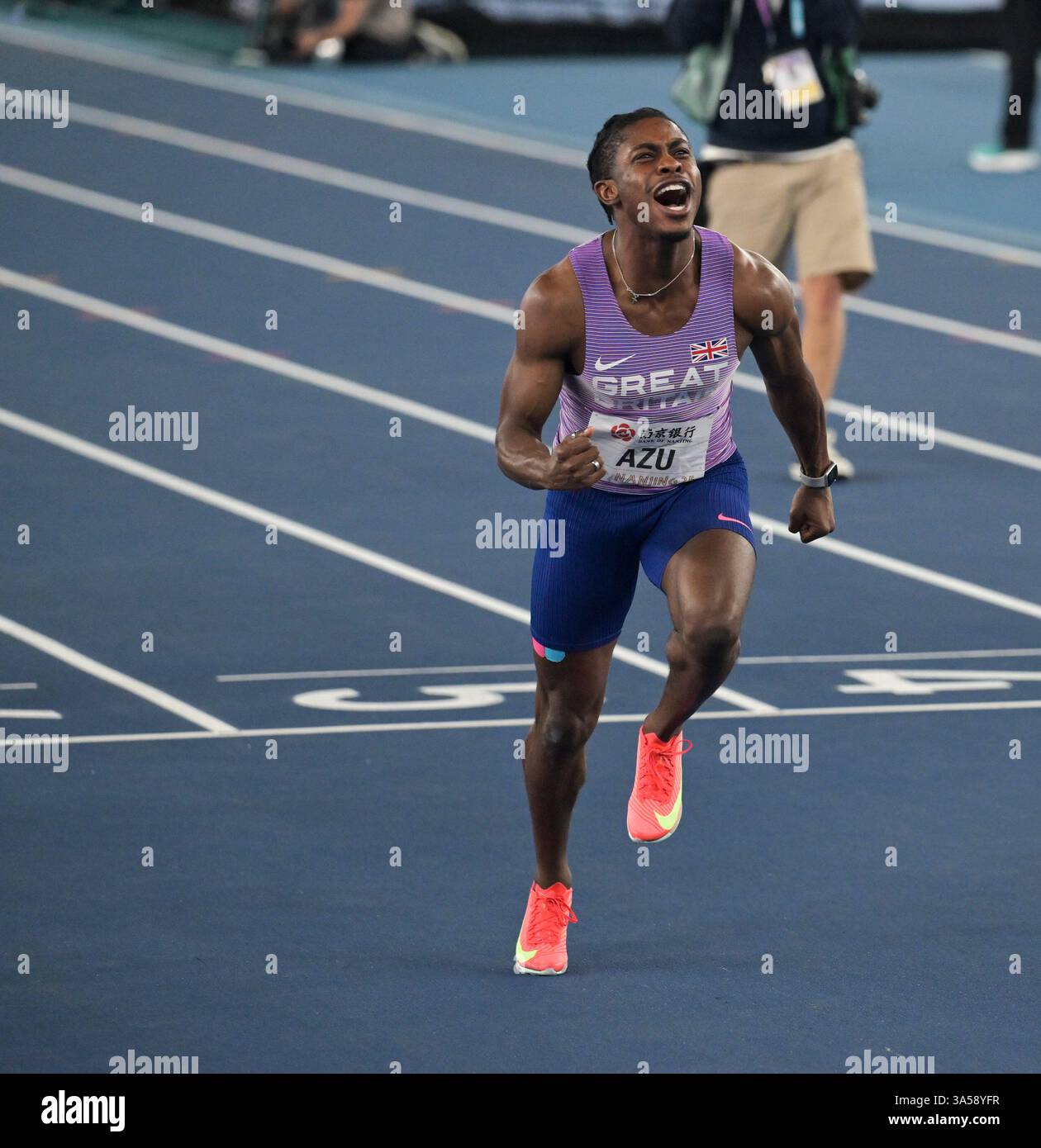 Jeremigh Azu wins the men’s 60m sprint and becomes world indoor ...
