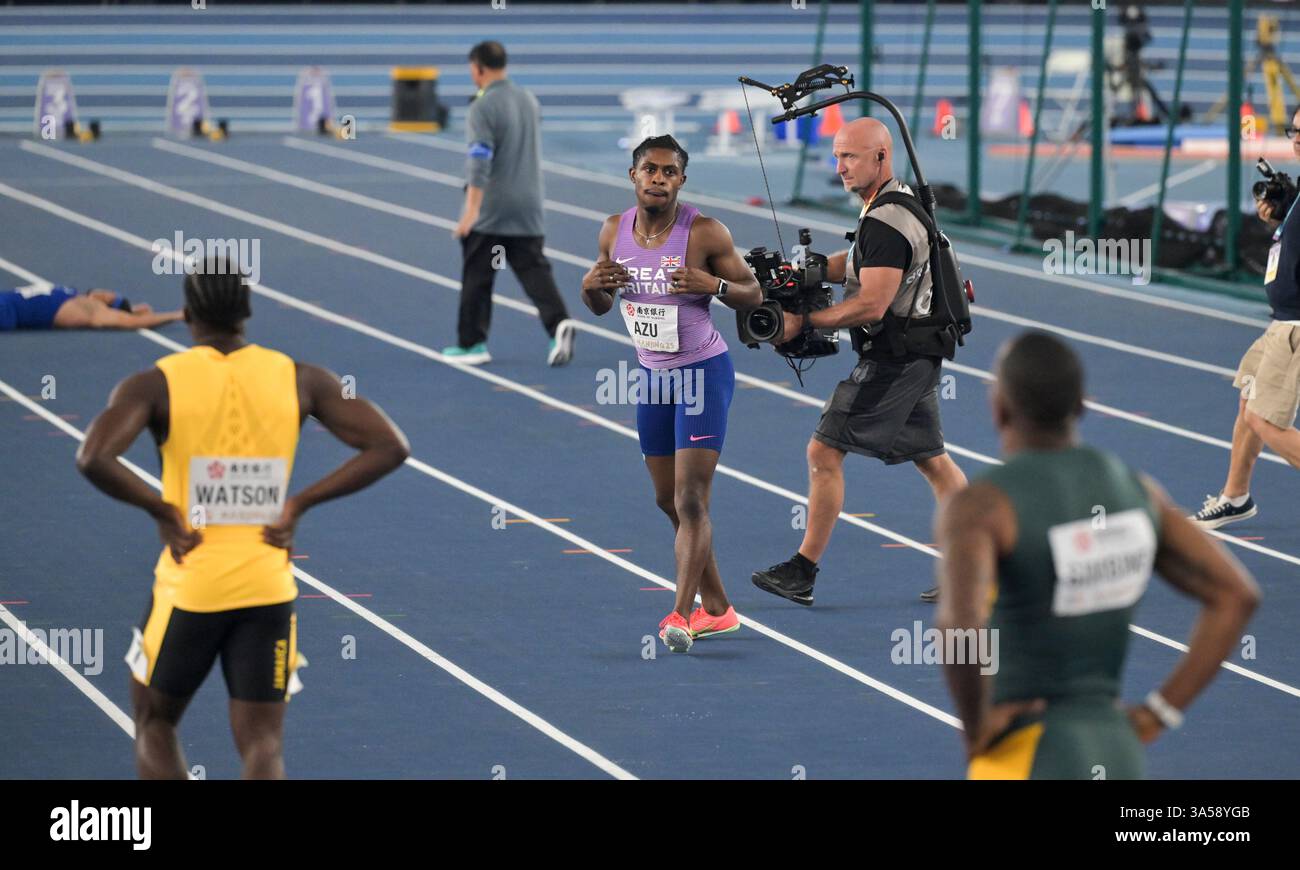 Jeremigh Azu wins the men’s 60m sprint and becomes world indoor ...
