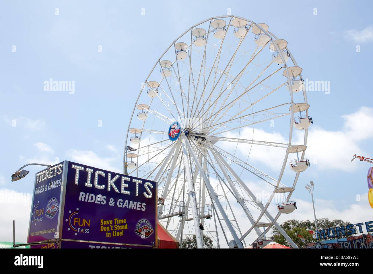 County fair ferris wheel ticket booth hi-res stock photography and ...
