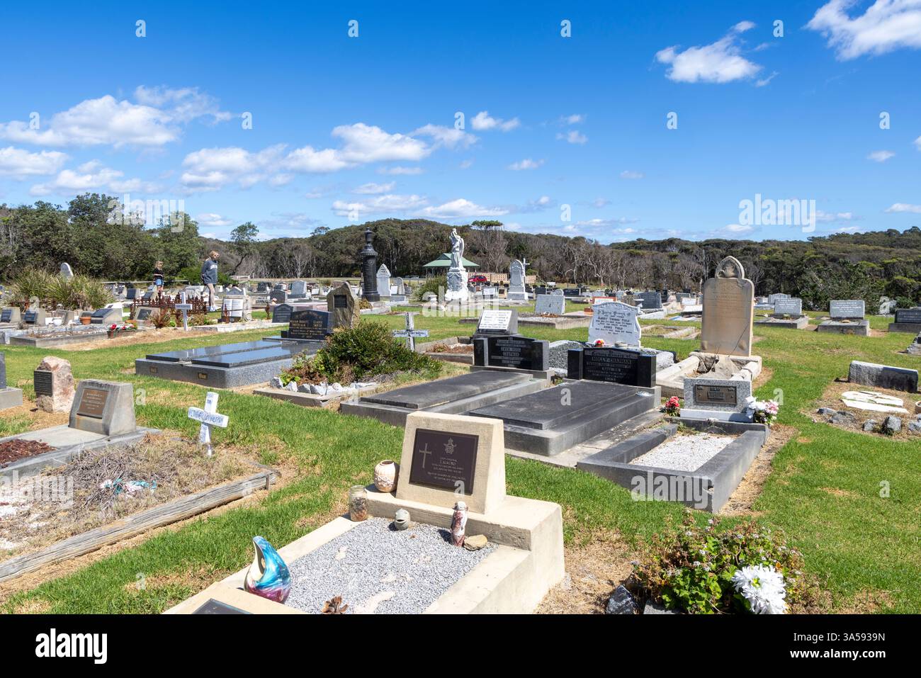 Australian cemetery, Narooma cemetery on the south coast of New South ...