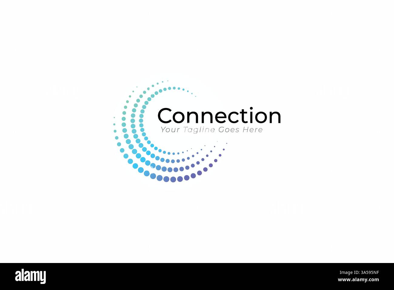Connection Logo Business Global Technology Network and Communication Stock Vector