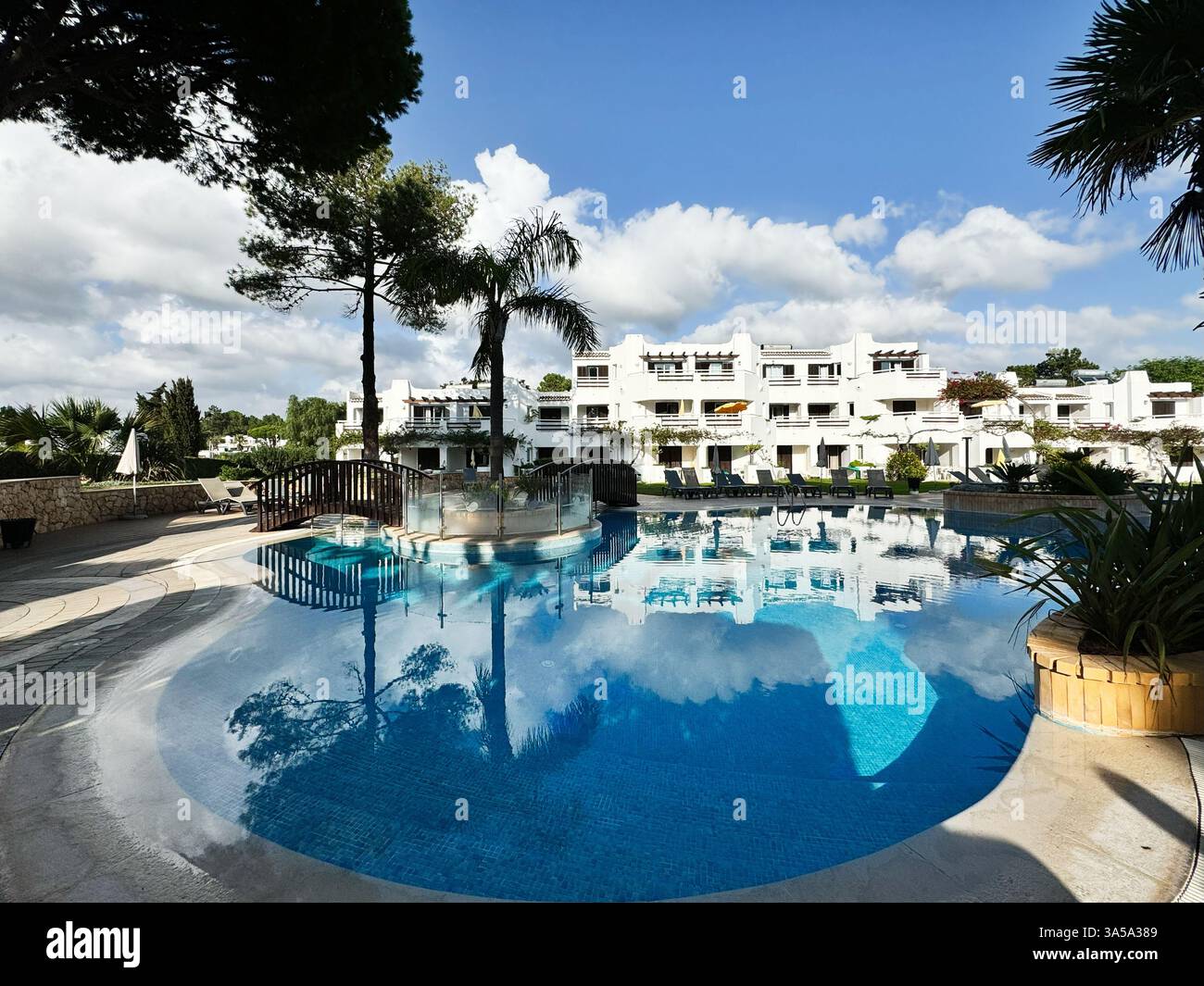Albufeira,Portugal - June 19, 2024: Relaxing view of resort including ...