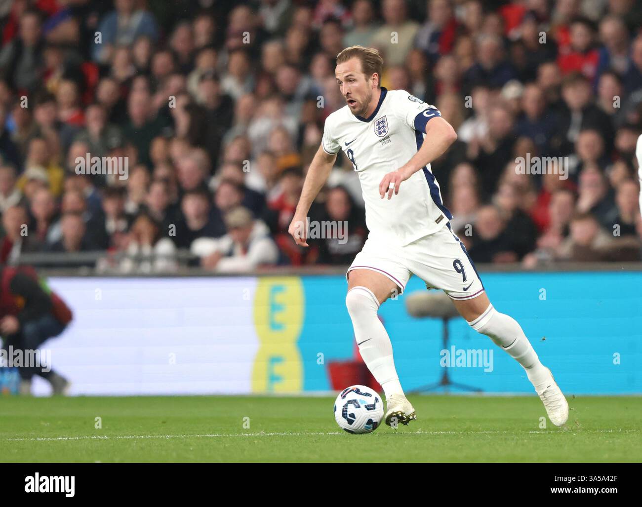 Harry Kane (E) at the FIFA World Cup Qualifier, England v Albania, at ...