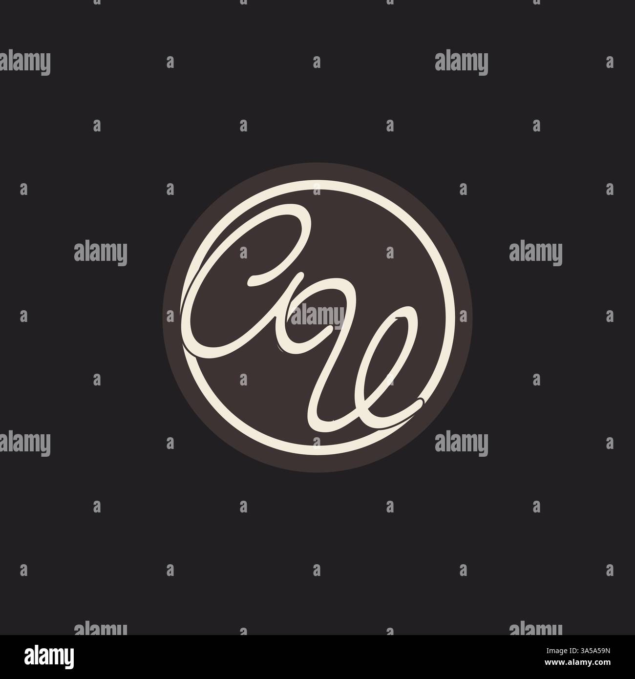 Initial letter AV monogram logo with simple and creative cirle line design ideas vector graphic Stock Vector