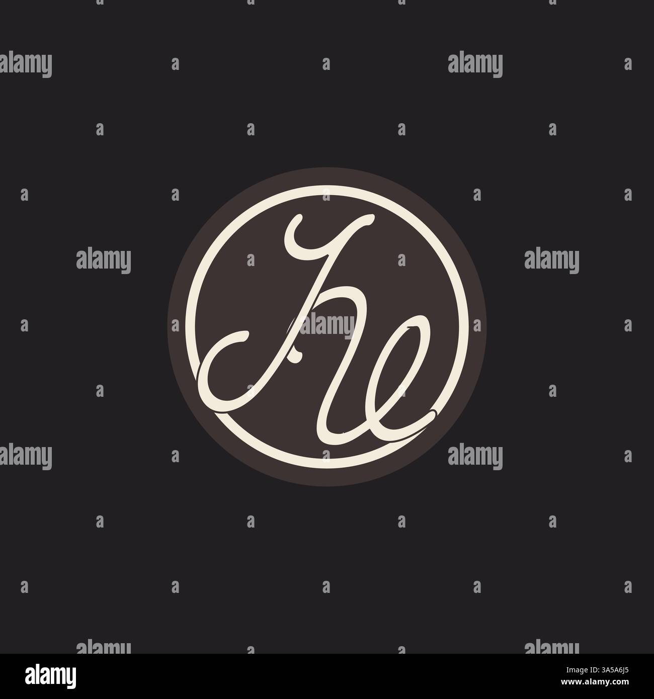 Initial letter JV monogram logo with simple and creative cirle line design ideas vector graphic Stock Vector