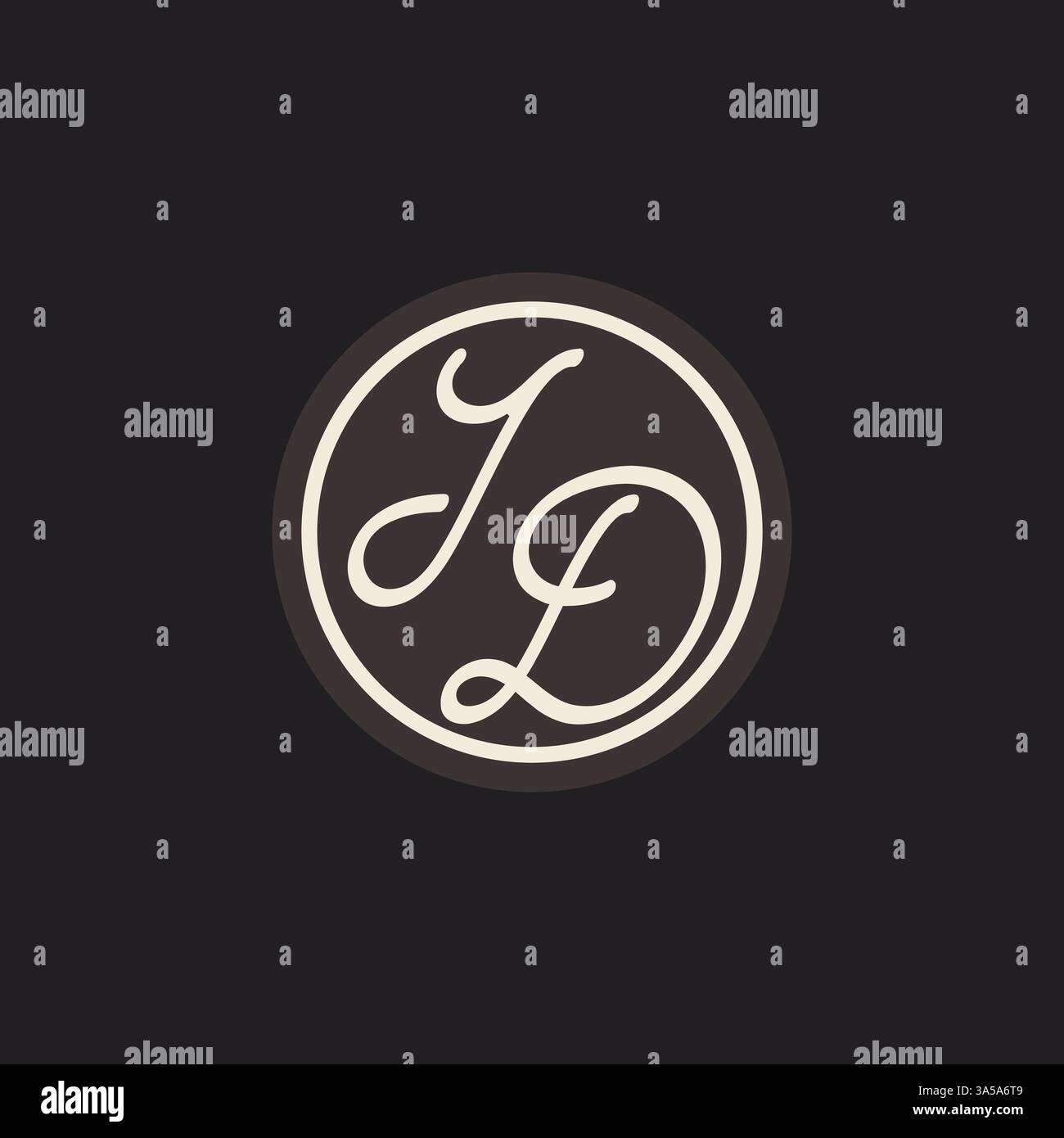 Initial letter ID monogram logo with simple and creative cirle line ...