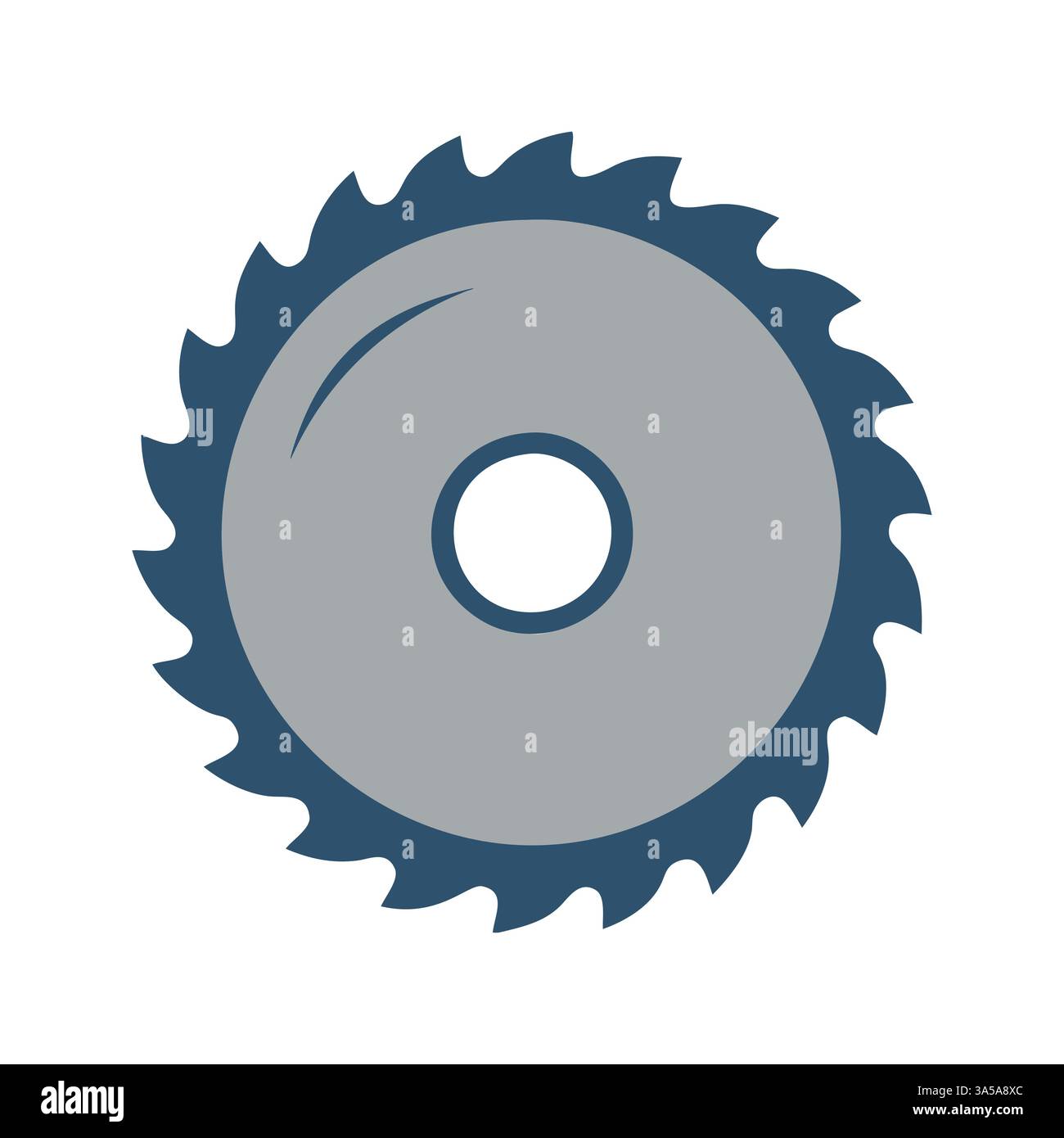 Black silhouettes of different circular saw blades, vector Stock Vector ...