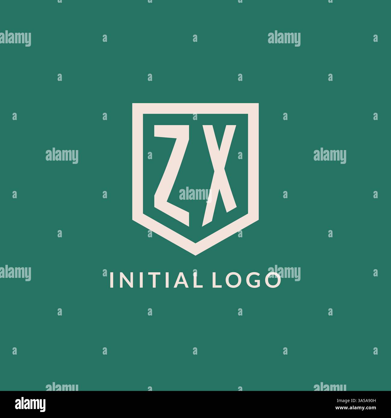 Zx minimal logo design hi-res stock photography and images - Alamy