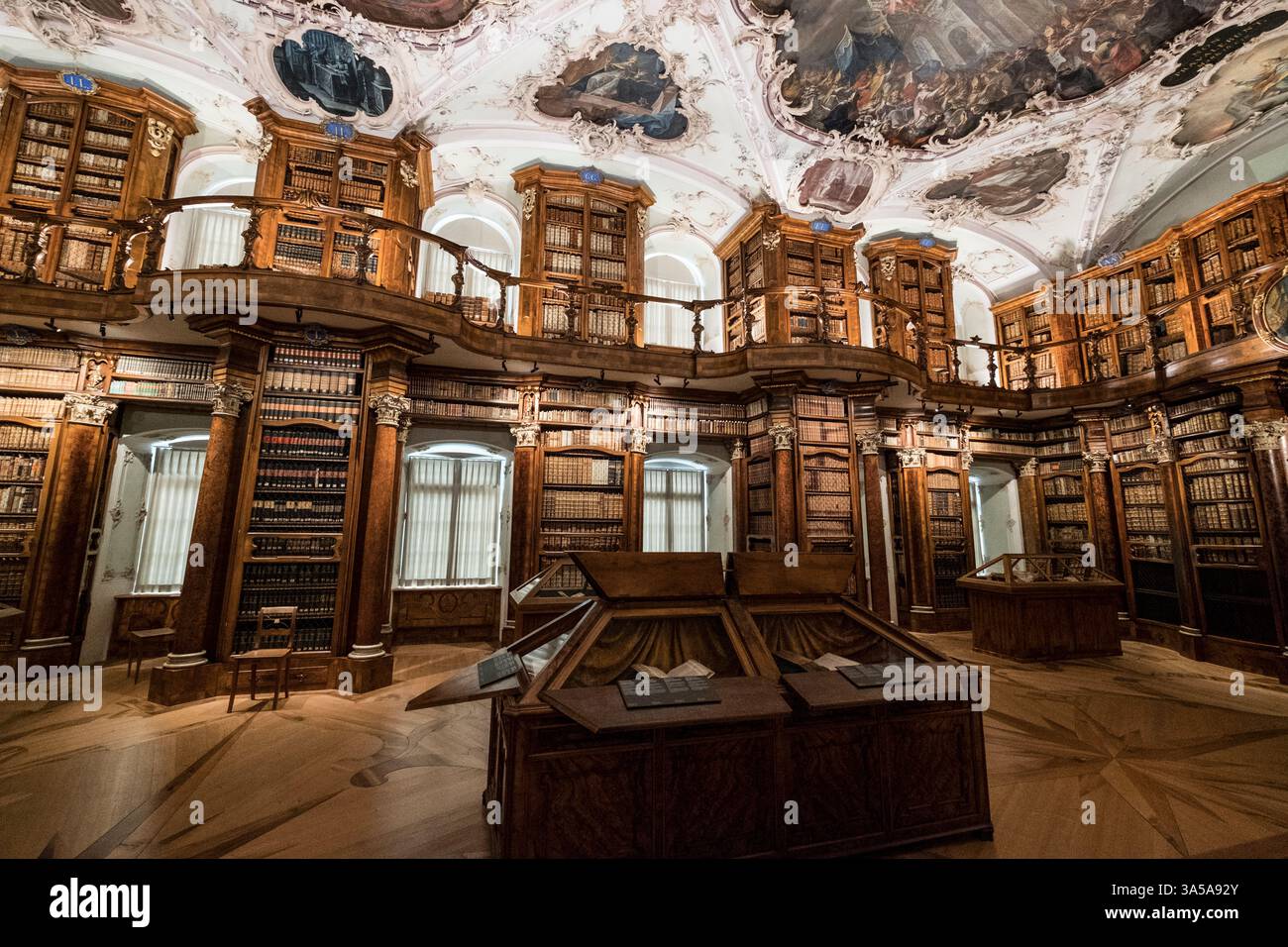 St Gallen library, St Gall library, St Gall abbey, Switzerland, Europe ...