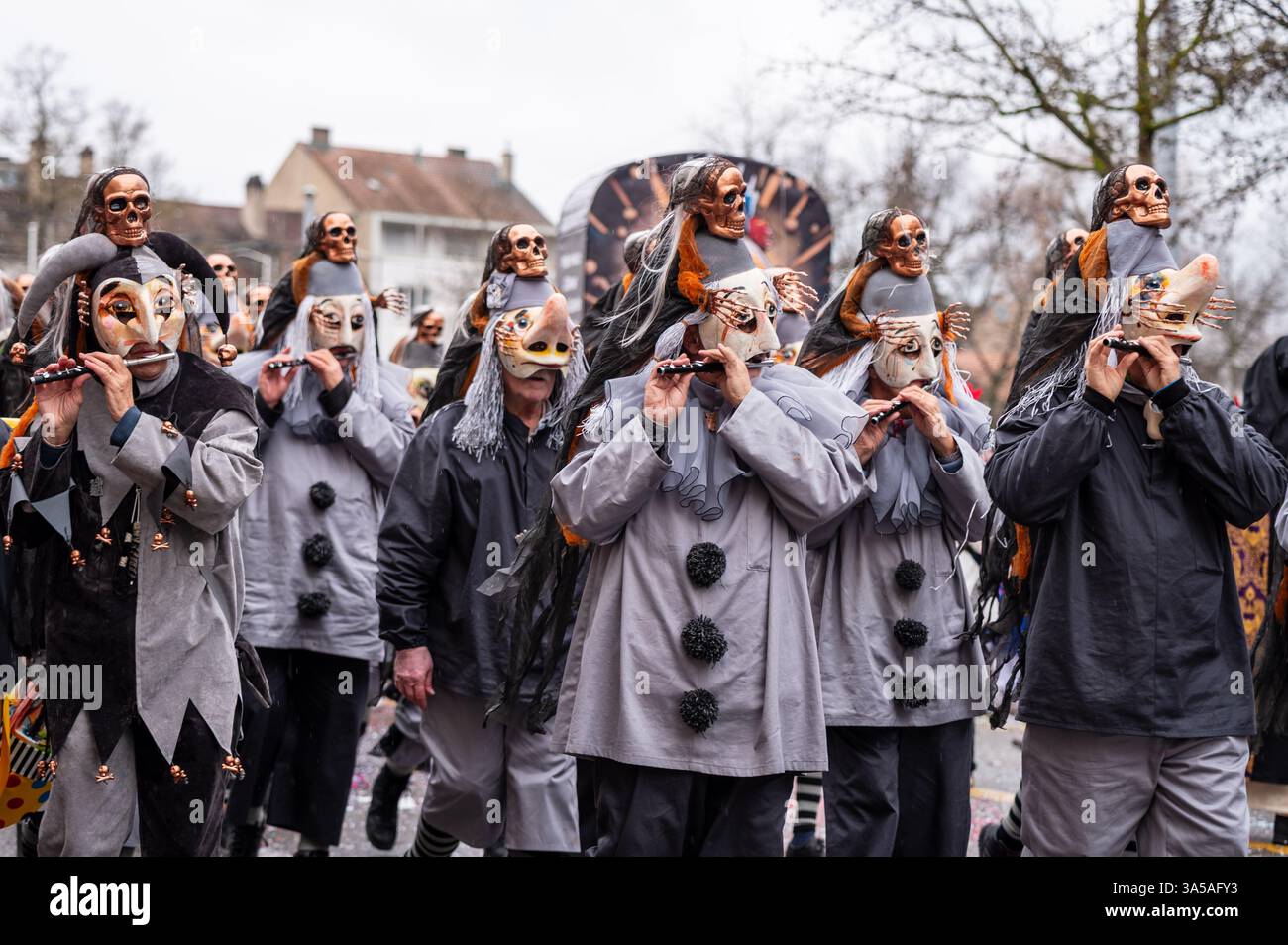 Basbl Masks Basel, Basel-Stadt Canton, Switzerland - 12 March, 2025: Participants ...