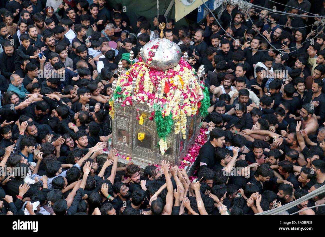 Shiite Muslims are holding mourning procession on the occasion of Youm ...