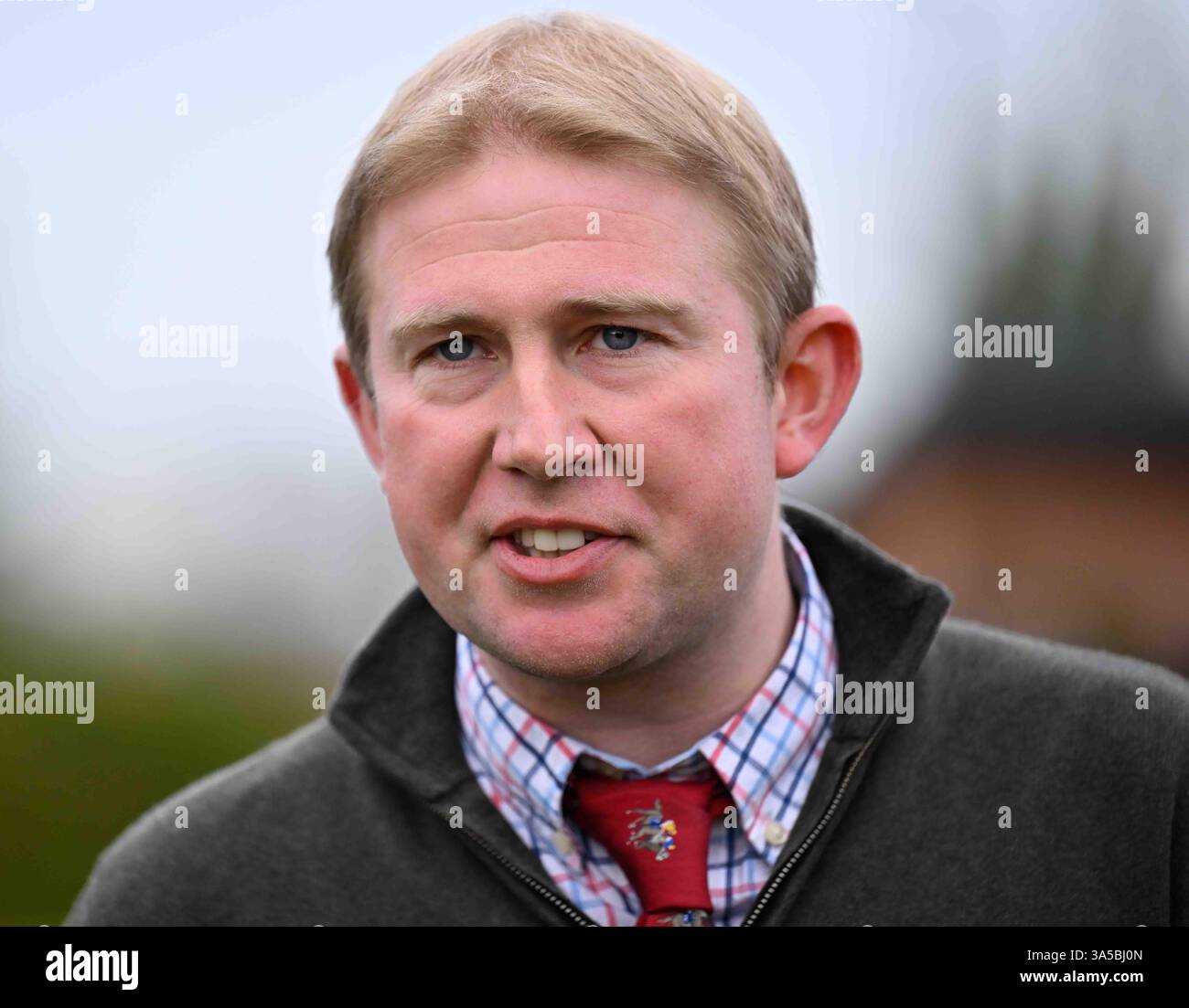 Newbury, UK. 22nd Mar, 2025. Trainer Samuel Drinkwater at Newbury Racecourse, Newbury Picture by Paul Blake/Focus Images Ltd 07792574115 22/03/2025 Stock Photo