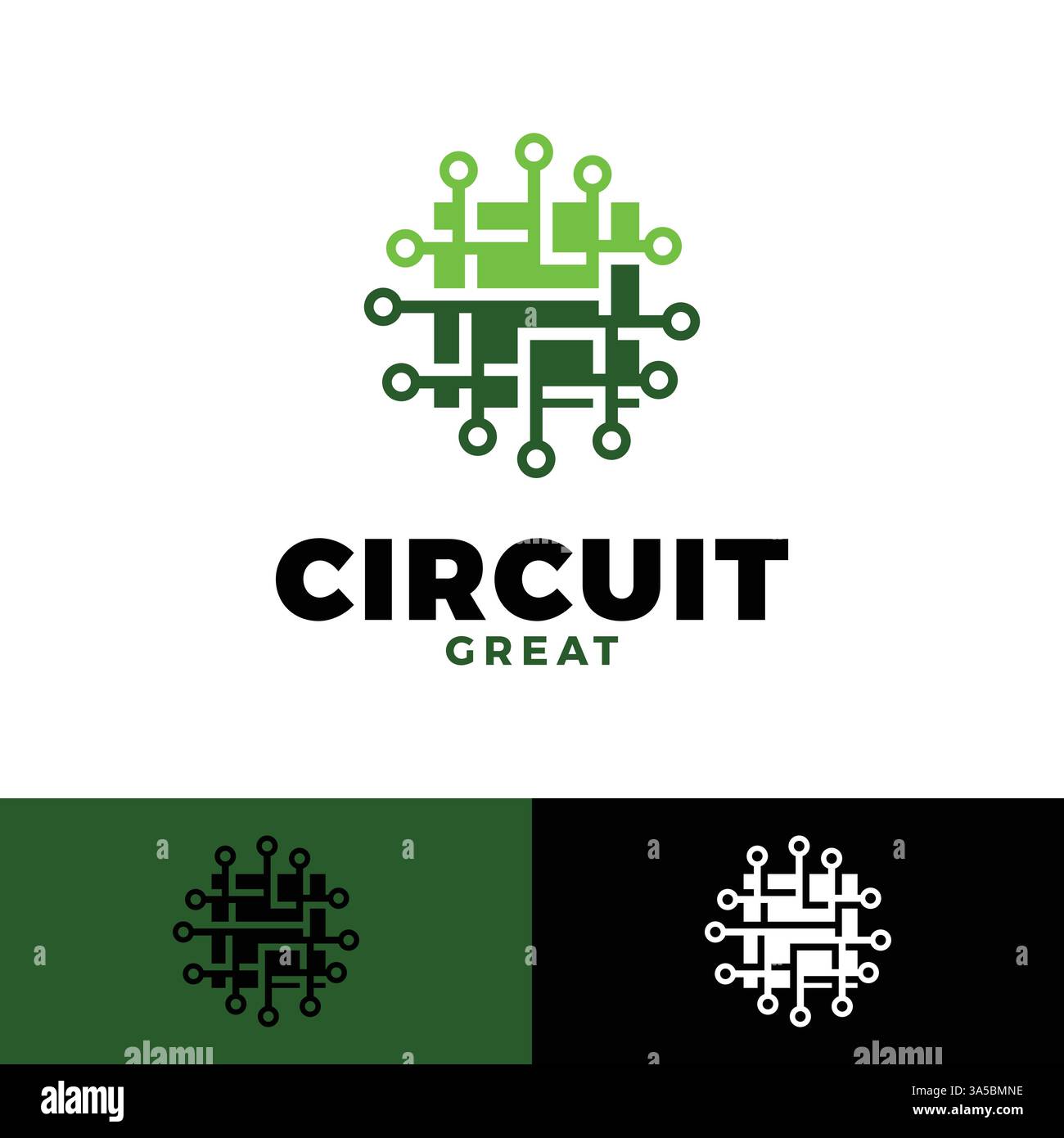 techno circuit icon logo design template Stock Vector Image & Art - Alamy