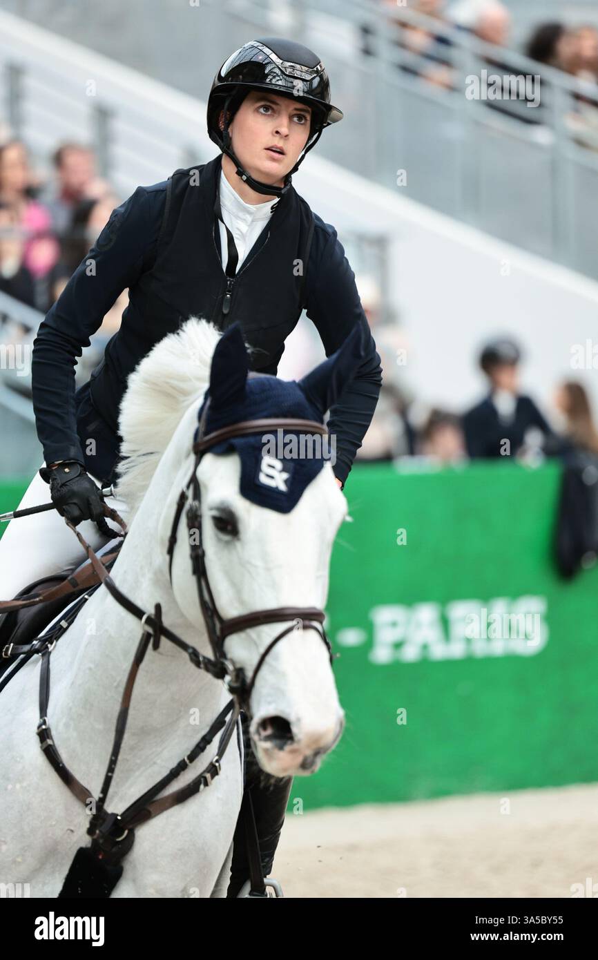 Kendra Claricia BRINKOP of Germany with Ma belle during the Saut Hermès ...