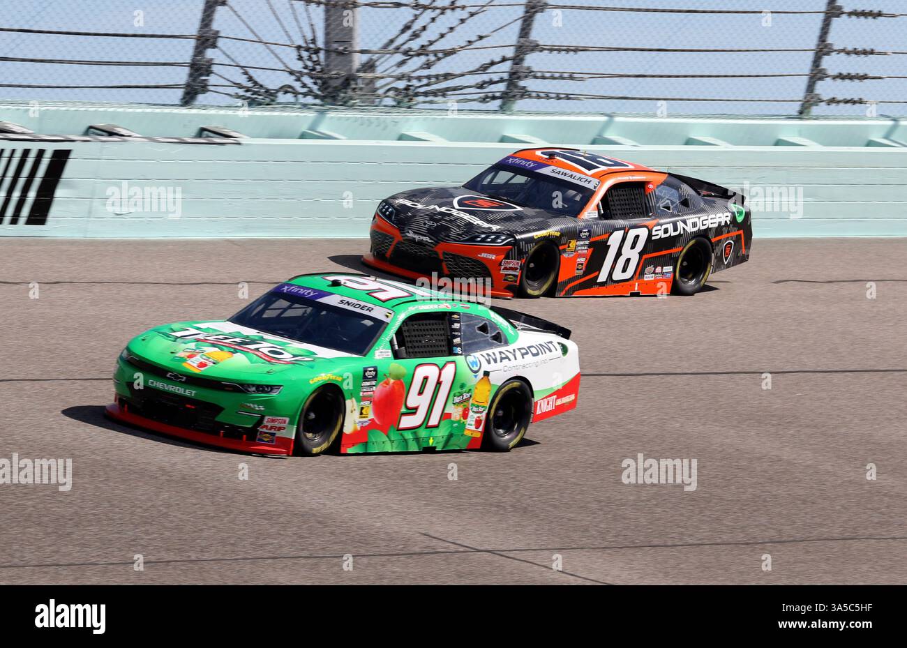HOMESTEAD, FL - MARCH 22: Myatt Snider (#91 DGM Racing x JIM Tree Top ...