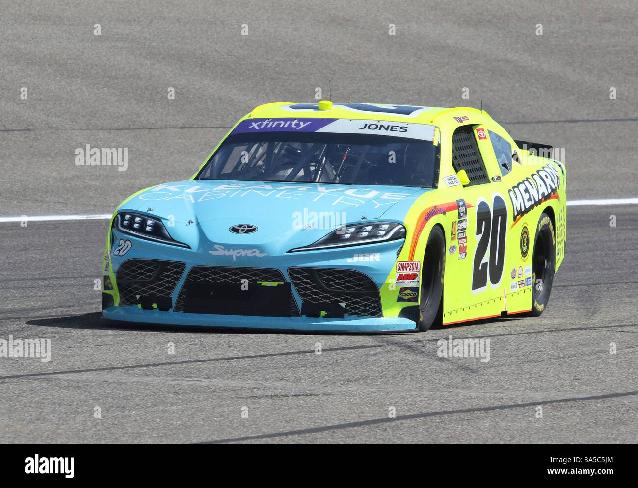 HOMESTEAD, FL - MARCH 22: Brandon Jones (#20 Joe Gibbs Racing Menards ...