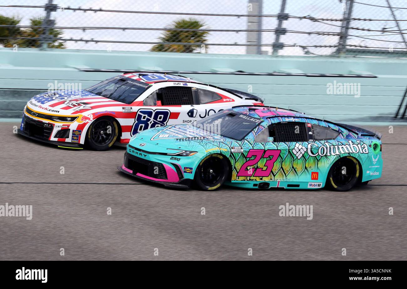 HOMESTEAD, FL - MARCH 22: Bubba Wallace (#23 23XI Racing Columbia ...