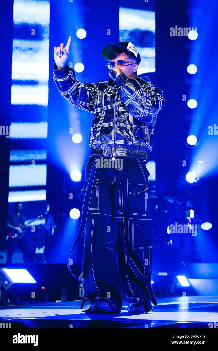 Milan Italy 23rd Mar 2025 Milan Geolier Performs In Concert During milan-italy-23rd-mar-2025-milan-geolier-performs-in-concert-during
