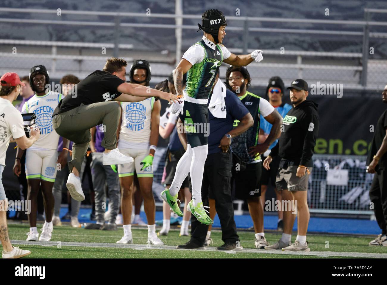 Trillion Boys Receiver Khalil Terry 7 Celebrates His Game Winning