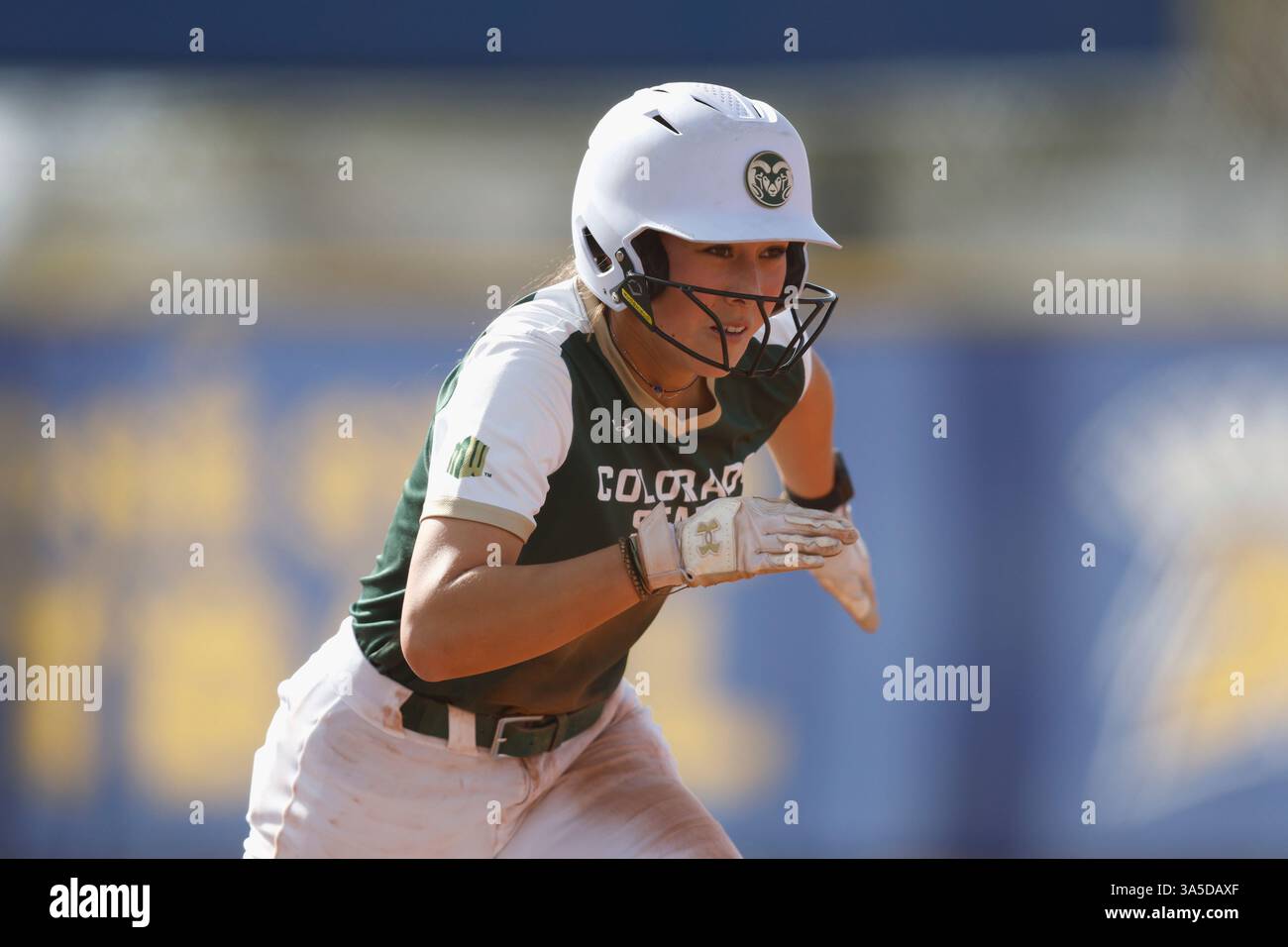 Colorado State base runner Autumn Rutherford (7) runs to home plate to ...