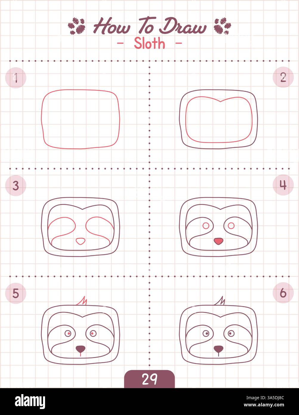 How to Draw Doodle Animal, Cartoon Character Step by Step Drawing ...