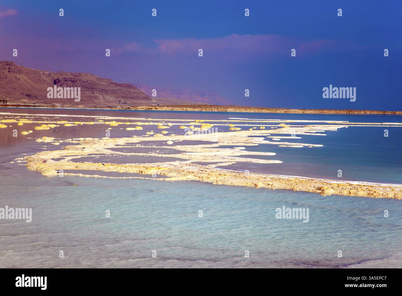 Therapeutic Dead Sea. The evaporated salt is precipitated by ...