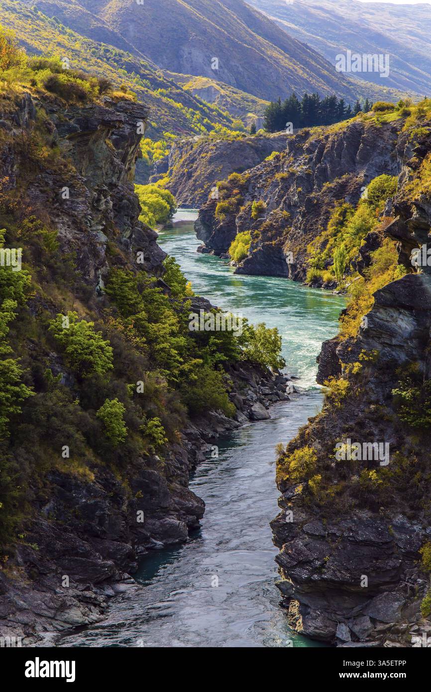 Gorge And River Kawarau Between Queenstown And The Town Of Cromwell 