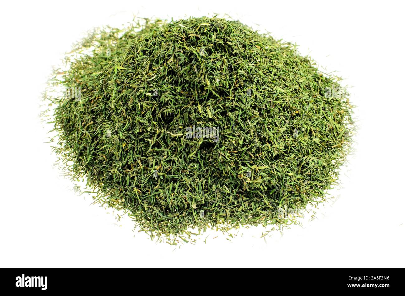 Dried Dill Pile Isolated on White Stock Photo