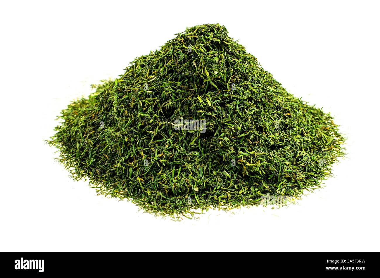 Dried Dill Pile Isolated on White Stock Photo