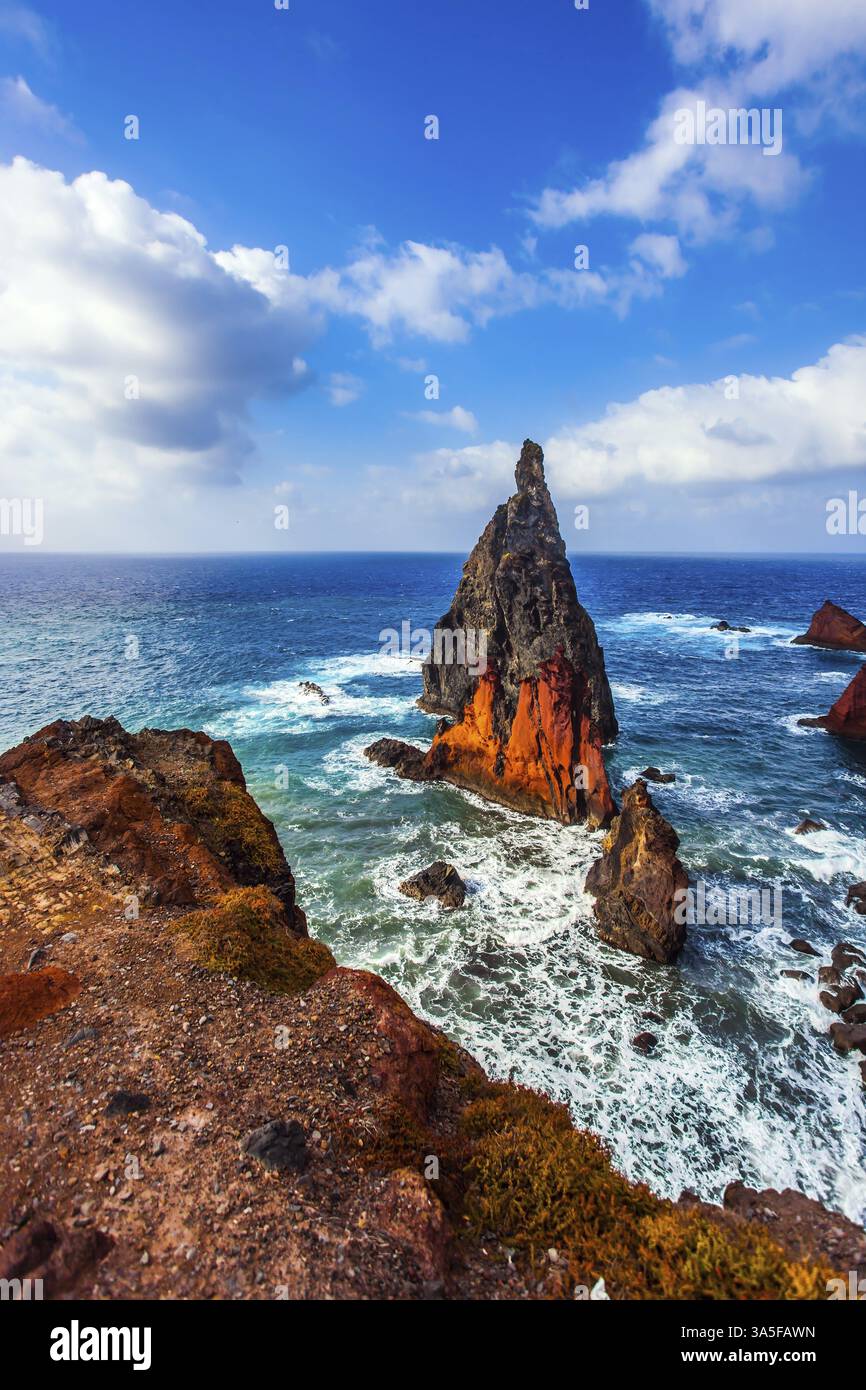 The sharp red rocks, boiling turquoise surf. Madeira is a magical ...