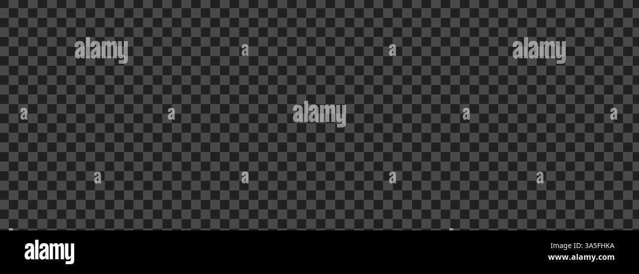 Black widescreen empty background, minimal neutral space for design. Base for banners, UI, presentations, mockups, product display. Checkered BG. Flat Stock Vector