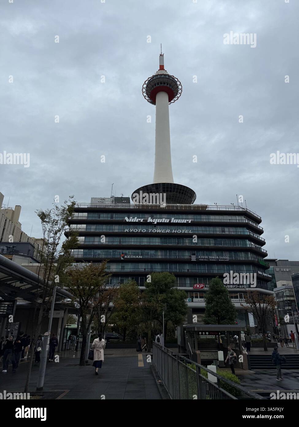 kyoto tower observation center - Smartphone Captured Stock Image