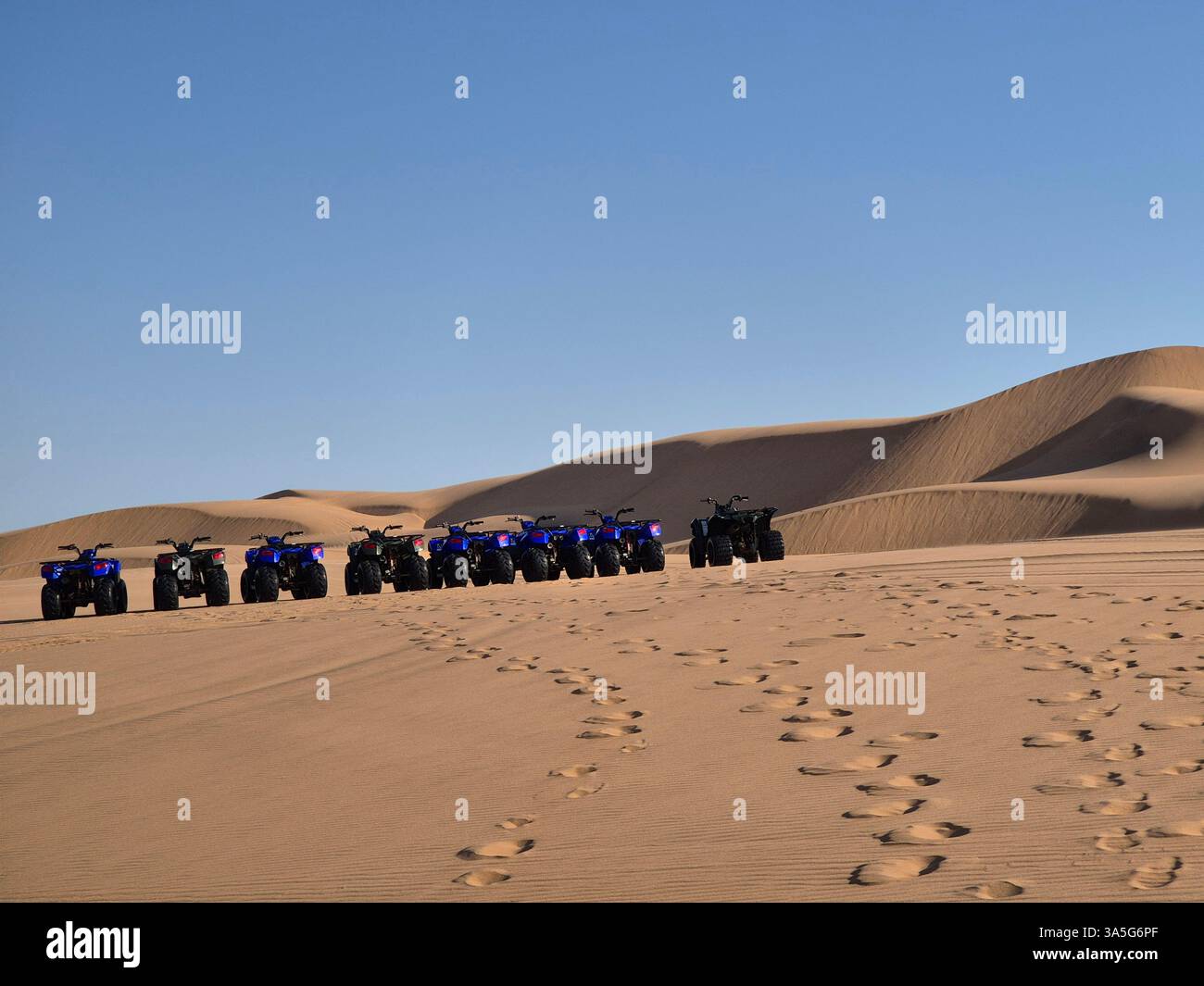 Outdoor activities in the desert. - Smartphone Captured Stock Image