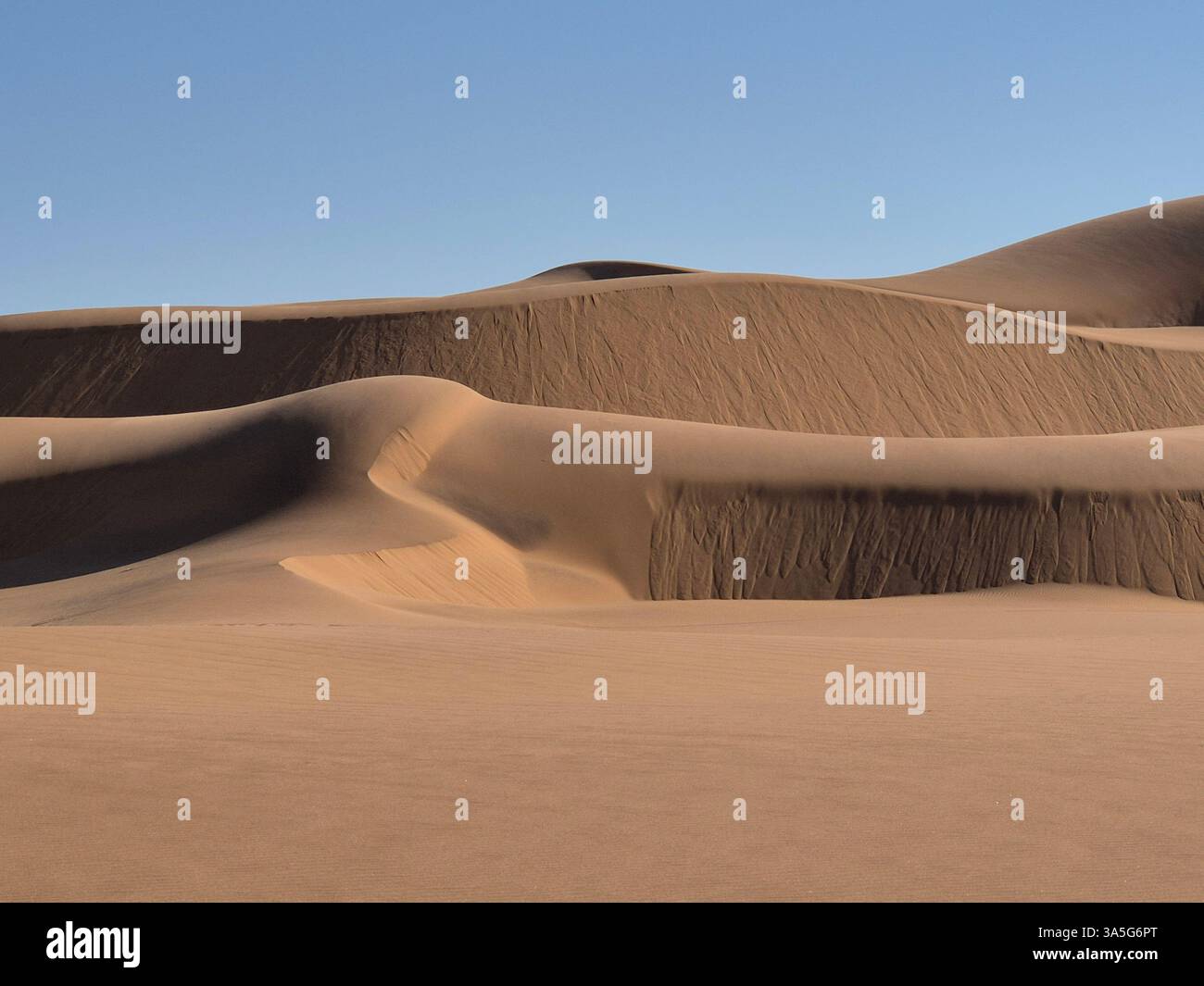 The untouched beauty of the desert sands. - Smartphone Captured Stock Image