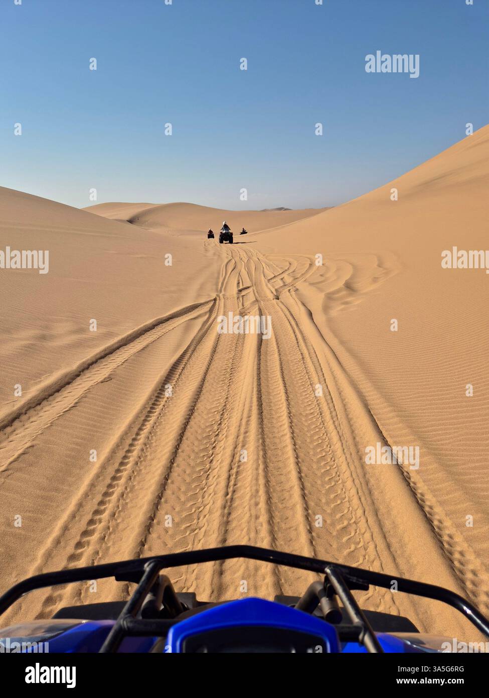 A thrilling desert adventure. - Smartphone Captured Stock Image