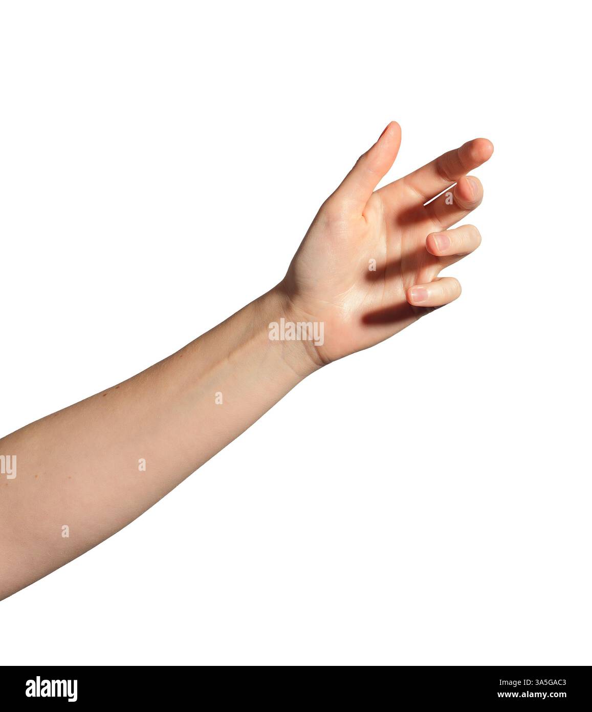 Hand catching bottle Cut Out Stock Images & Pictures - Alamy