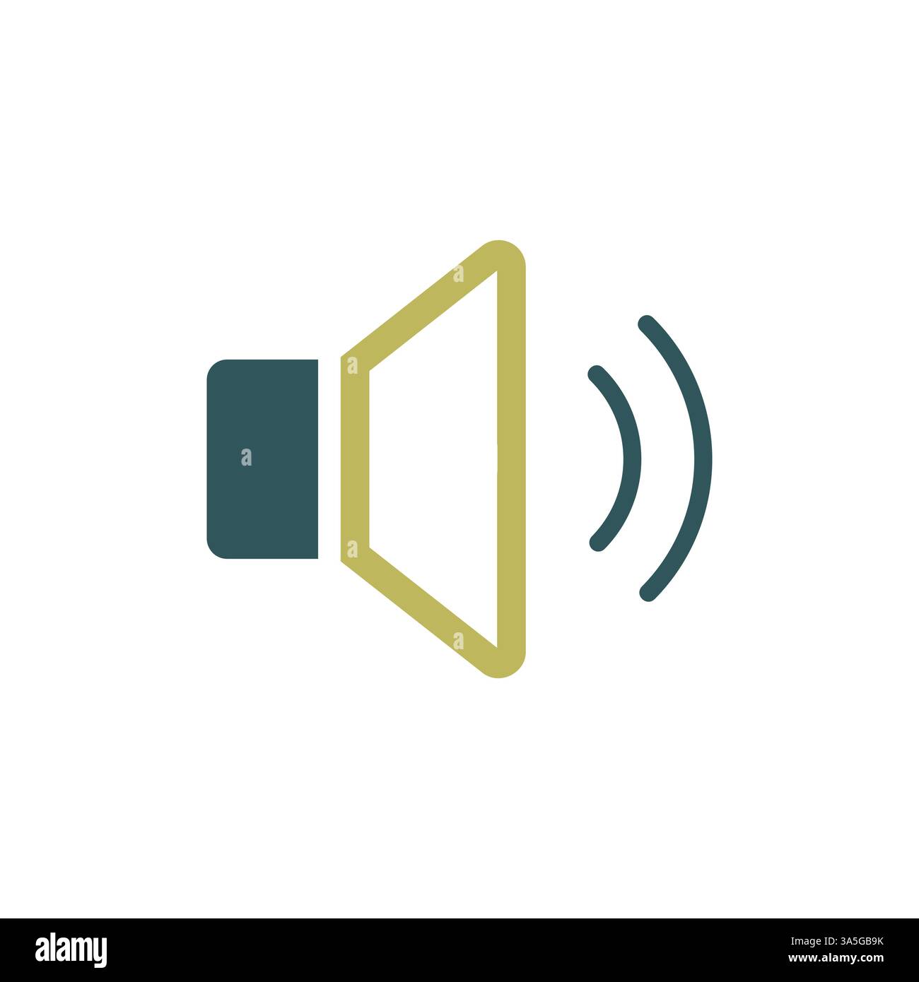 Medium volume sound music vector icon. Graph symbol for music and sound ...