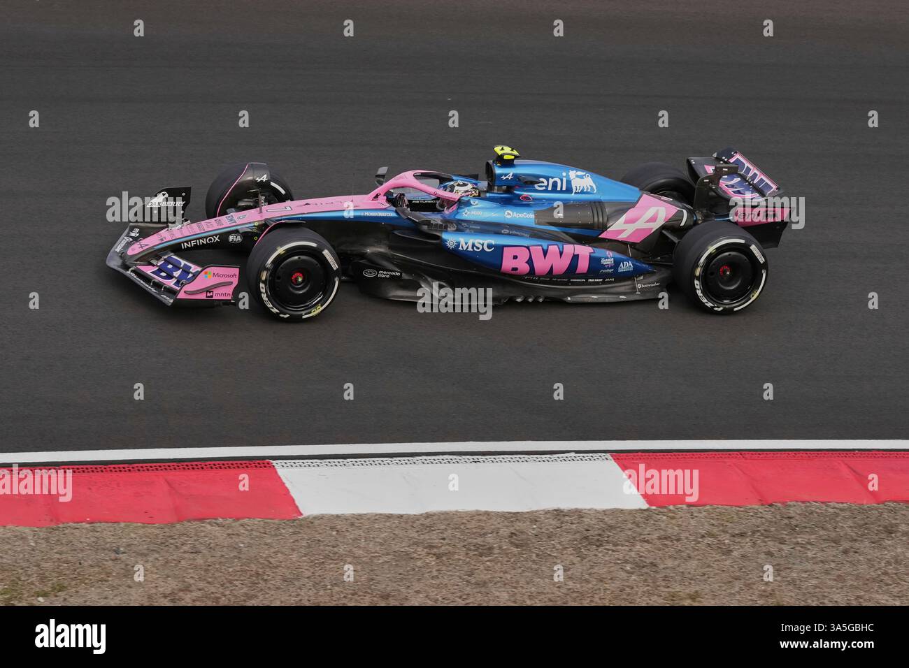 Alpine driver Pierre Gasly of France steers his car during the Chinese ...