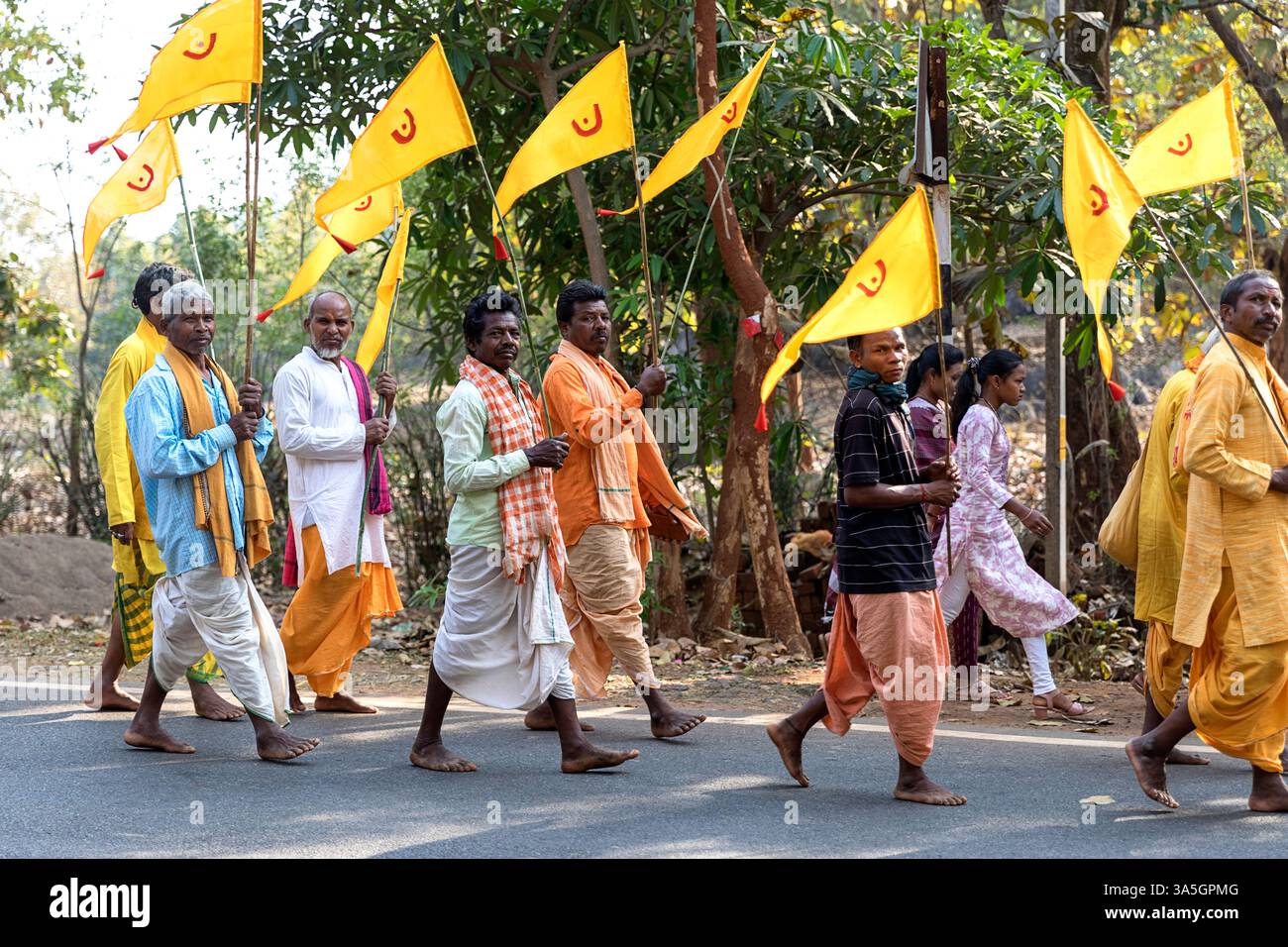 Local Indu Local religious festival in remote part of Orissa in India, local women ...