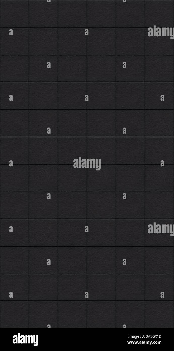 Nice square black Stone pattern Stock Photo
