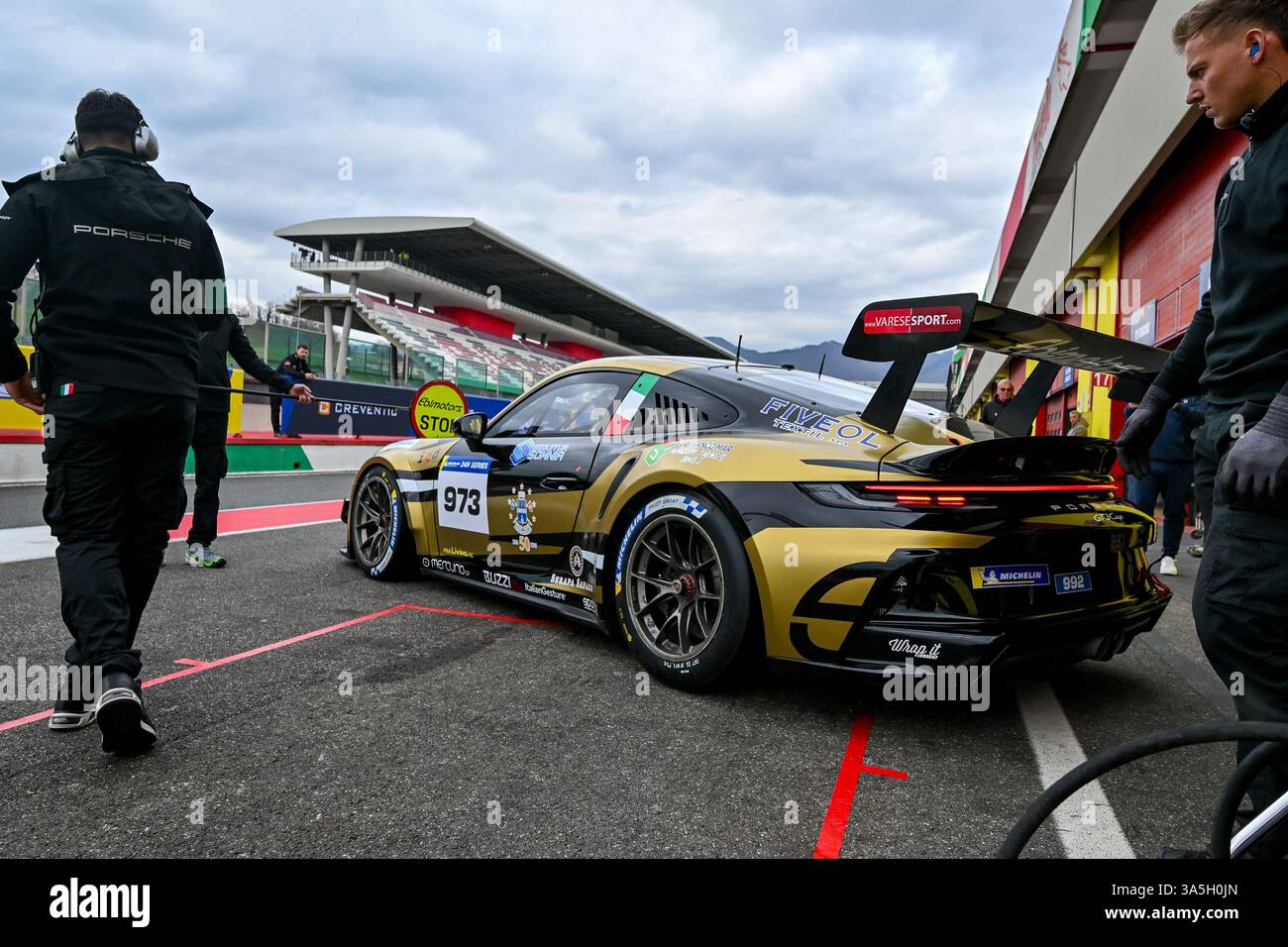 Mugello, Italy. 23rd Mar, 2025. 992 AM 973 Ebimotors ITA Porsche 911 ...