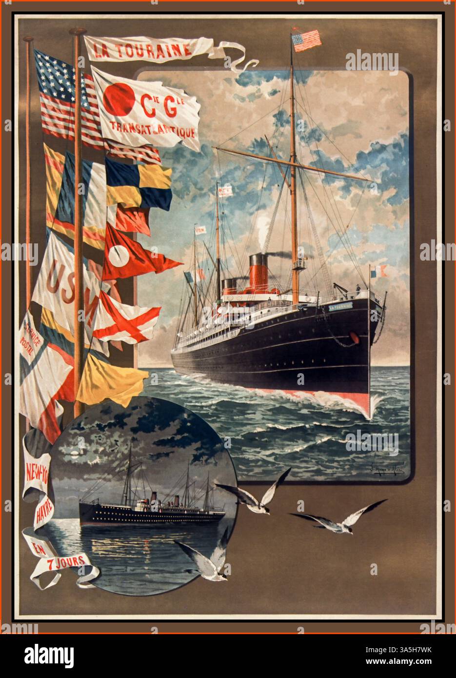 Atlantic crossing steamship hi-res stock photography and