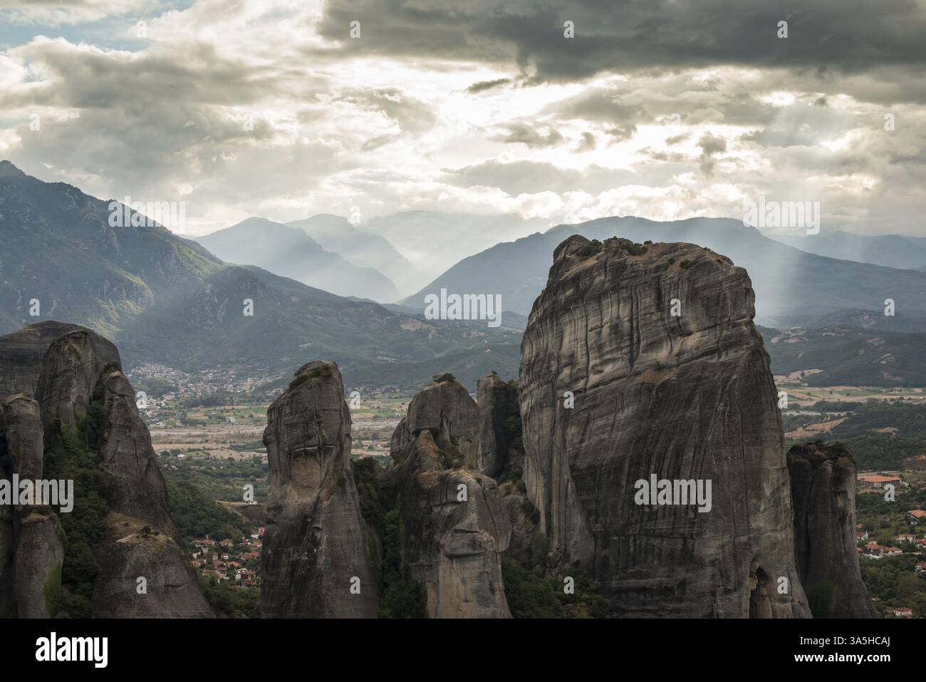 Meteora in Greece. Meteora is the monasteries on the top of the rock ...