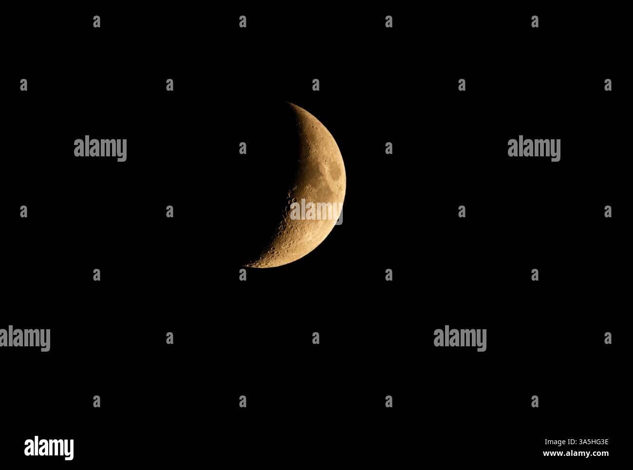 Crescent Moon Stock Photo