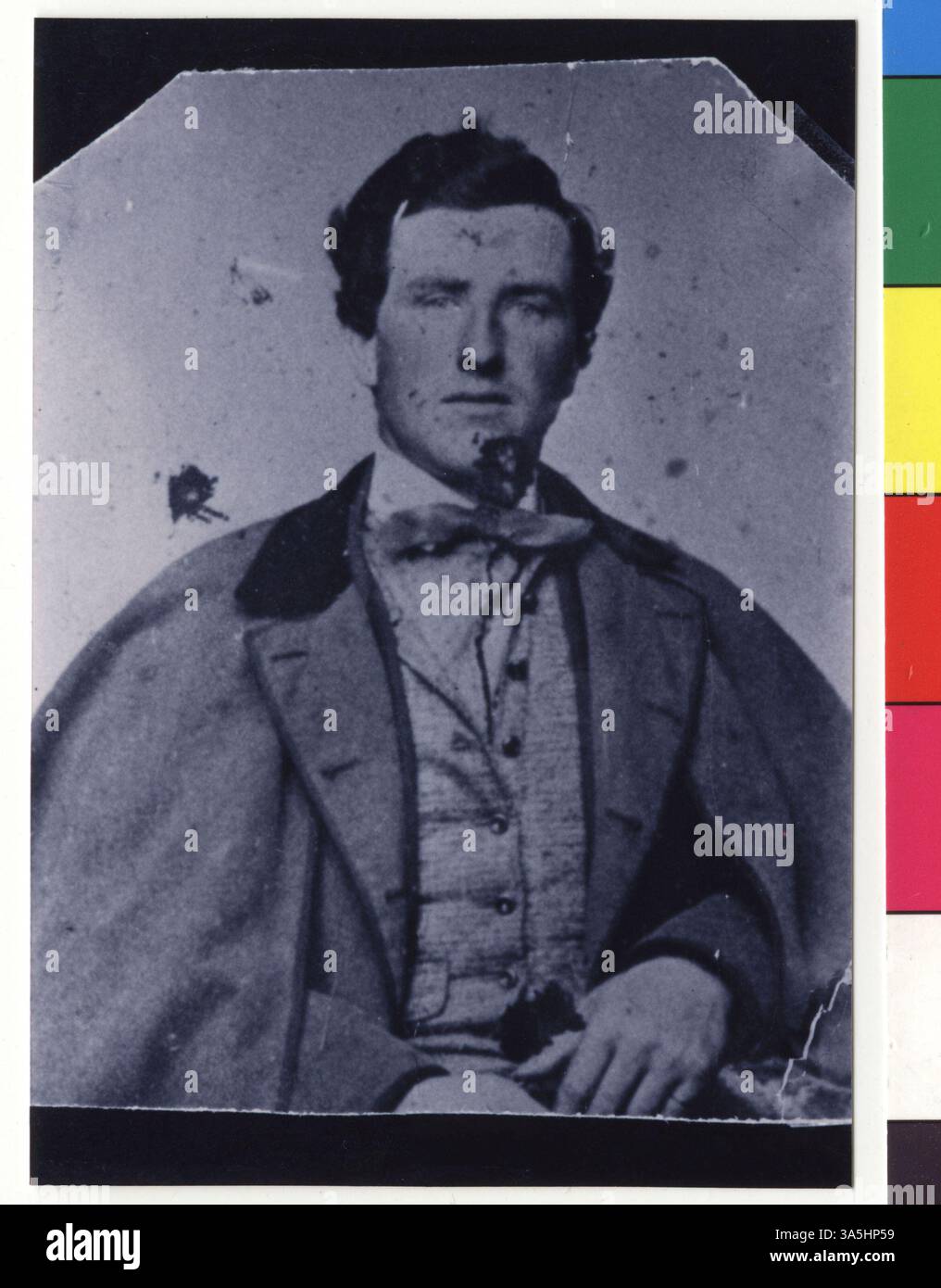 This portrait shows Lt. Matthew F. Magner, a member of the Virginia Cavalry during the Civil War, who served with Mosby's Rangers. His family later settled in Nicollet County. Stock Photo