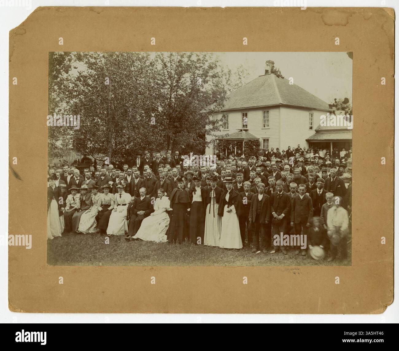 This photo captures the wedding reception of Parelius and Martha at the ...